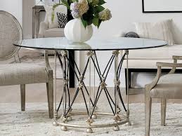 We are redoing our dining room and are thinking about purchasing the pedestal salvaged wood round tables from rh. Hooker Furniture Sanctuary 2 Silver 54 Wide Round Dining Room Table Hoo58457521395set