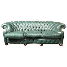 All of your favorite brands under one roof in hickory, north carolina. Old Hickory Tannery Hunter Green Genuine Top Grain Leather Chesterfield Sofa At 1stdibs