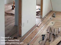 Thermofin U Installed Under A Hardwood Floor In A Hydronic Radiant Heating System Is Illustrated In This Photo Thermofin U Thermofin C And Thinfin Bricolage