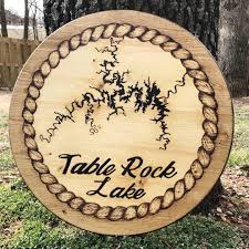 Round Table Rock Lake Map Kirri Lynn Designs Table Rock Lake Table Rock Lake Map