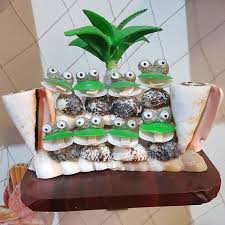 Kurbaga Kalemlik Biblosu Denizkabugu Deniz Elyapimi Tasarim Design Nature Beach Safranbolu Karabuk Seashell Sea Hediye Hediyel Seashell Art Frog Art Crafts