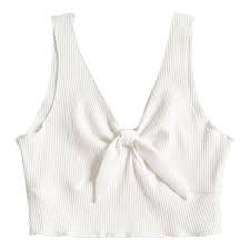 Black And White Striped Crop Tank Top Plunging Neck Ribbed Crop Tank Top 412 800 Idr Liked On Polyvore Featuring Tops Crop Tops Shirts Rib Tank White Crop Top Ribbed Tank And White Crop Tan