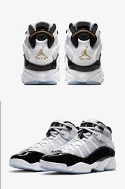 Jordan Retro 1 High Og White Black Particle Grey Air Jordan 6 Rings White Black Ice Metallic Gold Cw6993 100 Jordan6rings In 2020 Air Jordans Kids Running Shoes Jordan 6