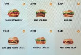 Burger King Tous Les Burgers Classiques A 2