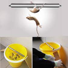 Filling the bucket with water, one third to one half full, makes the mice drown. Mouse Rats Stick Spin Traps Roller Rodent Mice Catcher Bucket Spin Trap Stick Walmart Com Walmart Com