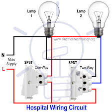 How to wire and install a gfci outlet? Hospital Wiring Circuit For Light Control Using Switches