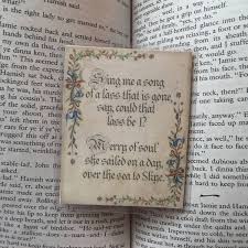 Merry of soul he sailed on a day over the sea to skye. Sing Me A Song Of A Lass That Is Gone Just In Time For Season 3 These Floral Bookmarks Feature The Opening Lyr The Skye Boat Song Theme Song Tv Show Music