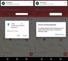 How to solve this screen overlay issue, i tried this above steps. Android Screen Overlay Detected Message If User Is Trying To Grant A Permission When A Notification Is Showing Stack Overflow