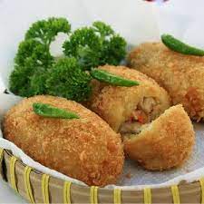 Resep Kroket Kentang Isi Ayam Spesial Kroket Makanan Resep