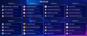 Champions league)‏، هي بطولة كرة قدم أوروبية سنوية ينظمها الاتحاد الأوروبي لكرة القدم منذ عام 1955 لأفضل أندية كرة القدم في. Ù…Ø¬Ù…ÙˆØ¹Ø§Øª Ø¯ÙˆØ±ÙŠ Ø§Ø¨Ø·Ø§Ù„ Ø§ÙˆØ±ÙˆØ¨Ø§ 2019 2020