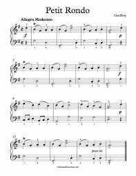 Free Piano Sheet Music Petit Rondo Geoffrey Baroque Music Enjoy Piano Sheet Music Piano Sheet Music Free Sheet Music