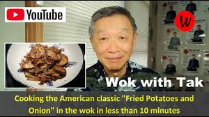 That's one happy potato, and it's nice to see that he comes in peace. Cooking The American Classic Fried Potatoes And Onion In The Wok In Less Than 10 Minutes Youtube