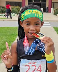 Congratulations National Champion Joy Walker 1500M 8U Girls @fleauxjoy  #jackrabbittrack #usatf #georgia #nationals #outthemud