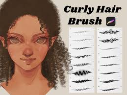 60 Procreate Curly Hair Brushes