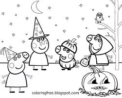 Happy Halloween Peppa Pig Free Printable Coloring Pages Peppa Pig Coloring Pages Free Halloween Coloring Pages Peppa Pig Colouring