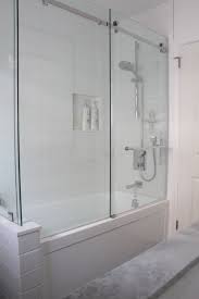 Frameless Glass Shower Pony Wall Sliding Door Tub Shower Doors Bathtub Shower Doors Glass Tub Enclosure