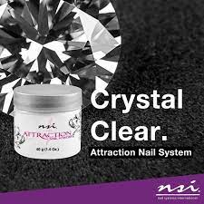 The Nsi Attraction Crystal Clear Acrylic Powder Is The Clearest Competition Quality Powder On The Market T Professional Nails Fashion Nails Encapsulated Nails