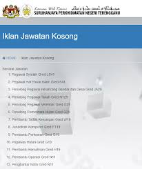 Jawatan kosong terkini kerajaan 2021 (kementerian kesihatan malaysia) kelayakan pt3 / pmr. Jawatan Kosong Di Suruhanjaya Perkhidmatan Negeri Terengganu Appkerja Malaysia