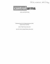 Presentations by Control Arms Coaltion (Aug. 2011)