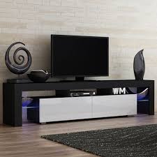 Black And White Tv Stand Milano 200 Black White Tv Stand Milano Meble Furniture Tv Stands Comfyco Furniture In 2020 Black And White Tv Stand Tv Stand White Tv