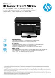 * يمكن فقط للمستخدمين المسجلين تحميل تقرير. Hp Laserjet Pro Mfp M125nw Hewlett Manualzz