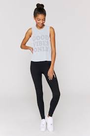 Spiritual Gangster Good Vibes Active Flow Tank In Sky Sea Yogi Palma