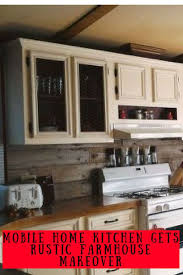 Mobile Home Gets Rustic Farmhouse Kitchen Makeover Mobile Home Living Manufactured Home Remodel Mobile Home Kitchens Mobile Home Renovations