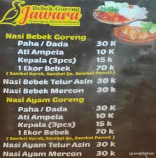 Beli bebek sinjay online berkualitas dengan harga murah terbaru 2021 di tokopedia! Selalu Diperbarui Menu Bebek Goreng Jawara Wonokromo Surabaya