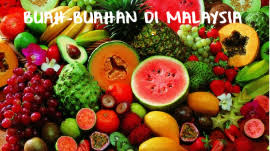 Berikut ialah senarai buah yang terdapat di malaysia. Buah Buahan Malaysia By Wan Farahana Wan Hamid