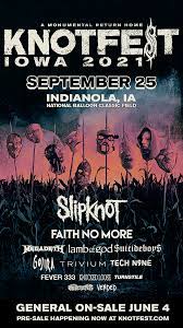 Then check out the information below for more details about the tour, as well as their appearance at the inkcarceration festival in ohio and at knotfest iowa in indianola. Slipknot Makes Monumental Return Home To Iowa