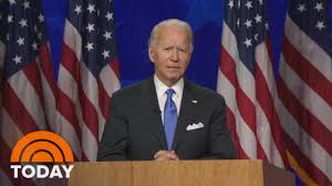 Democratic presidential candidate joe biden makes an address. Joe Biden Calls Election Battle For Soul Of The Nation In Acceptance Speech Today Youtube