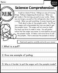 Our grade 1 reading comprehension worksheets contain short reading assignments which would help grade 1 students to develop excellent reading the following collection of activity sheets will help your students practice their reading comprehension skills. Reading Comprehension Passages For Little Scientists Physical Science Edition