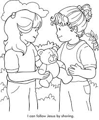 Sharing Coloring Page Bible Coloring Pages Sunday School Coloring Pages Bible Coloring