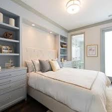 Gray And Ivory Bedroom With Built In Nightstands Bedroom Built Ins Serene Bedroom Small Master Bedroom