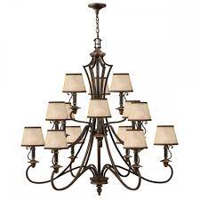 Otrzymaj 10.000 s stockowego materiału wideo classical 3 light gold bronze z 29.97 kl./s. Large 15 Light Chandelier In Old Bronze With Shades Lighting Company