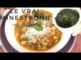 Le Vrai Minestrone De La Grand Mere Italienne En Video Minestrone Recette Italienne Recette Du Monde