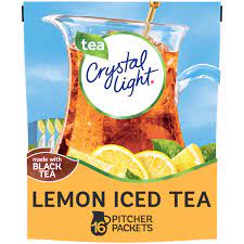 Side effects of aspartame include . Crystal Light Lemon Iced Tea Naturally Flavored Powdered Drink Mix 16 Ct Pitcher Packets Walmart Com Walmart Com