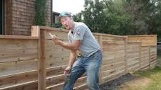 How To Build A Fence : DIY PRIVACY FENCE - YouTube