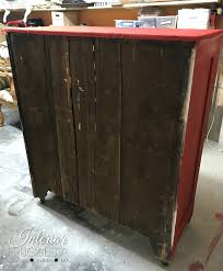 Holiday Inspired Antique Empire Red Dresser Makeover Interior Frugalista