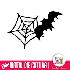 These svg images were created by modifying the images of pixabay. Halloween Spider Web Bat Totallyjamie Svg Cut Files Graphic Sets Clip Arts