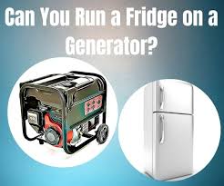 It is perfectly safe to run a refrigerator on a generator as long as the generator has a higher watt allowance than the starting watt consumption of the refrigerator. Can You Run A Fridge On A Generator Generaytor