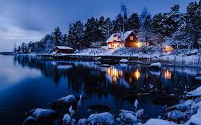 Beautiful night snow winter pictures. Night Winter Landscape Wallpapers Top Free Night Winter Landscape Backgrounds Wallpaperaccess