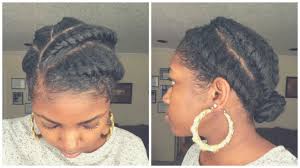Flat twist updo on natural hair strong women love strong hairstyles and this one simply takes the cake. Flat Twist Protective Style On Natural Hair Super Fast Easy Protective Style Youtube