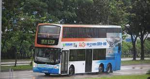 lwb 九巴支援派車 volvo b9tl 車牌 avbe34 mu6103 路線 e33p 拍攝地點 航膳西路南行面向軍事運輸中心門全車身廣告 龍運 a43p特快45分鐘穿梭落馬洲 機場 volvo bus ferry