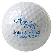 96 Personalized Golf Balls For Your Wedding Or Event Favors Custom Wedding Designs For Wedding Favor Personalized Golf Event Favors Personalized Wedding Favors