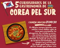 Pendientes huecos de flores dulces coreanos de plata s925 nhkl327501. 5 Curiosidades De La Gastronomia De Corea Del Sur Infografia Mudial Rusia 2018