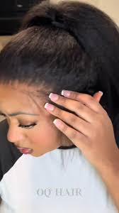 OQ Hair: Kinky Straight Gluelese Wig