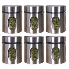 Maybe you would like to learn more about one of these? Buy Femora Steel Kitchen Storage Jars With Glass Window 300 Ml Set Of 6 Online At Low Prices In India Amazon In