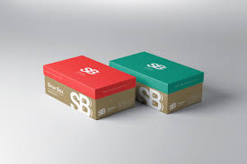 .3d rendered shoe box packaging mockup that can be used to showcase shoe box design, storage box or a gift box design. Shoe Box Mockup Vol 2 3d Visualization On Behance
