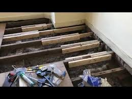 1 Sistering Floor Joists Youtube Flooring Leveling Floor Sistering Joists